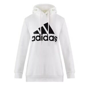 NWT Adidas Women's Big Logo Hoodie White Sz XS